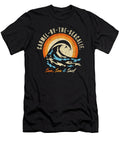 Faded Vintage Carmel By the Sea Califonia Vacation Ocean Vector Deluxe T-Shirt