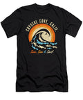Faded Vintage Crystal Cove California Vacation Ocean Vector Deluxe T-Shirt
