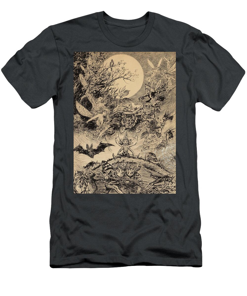 Fairies and Elves in the Moonlight Reginald Bathurst Birch English T-Shirt
