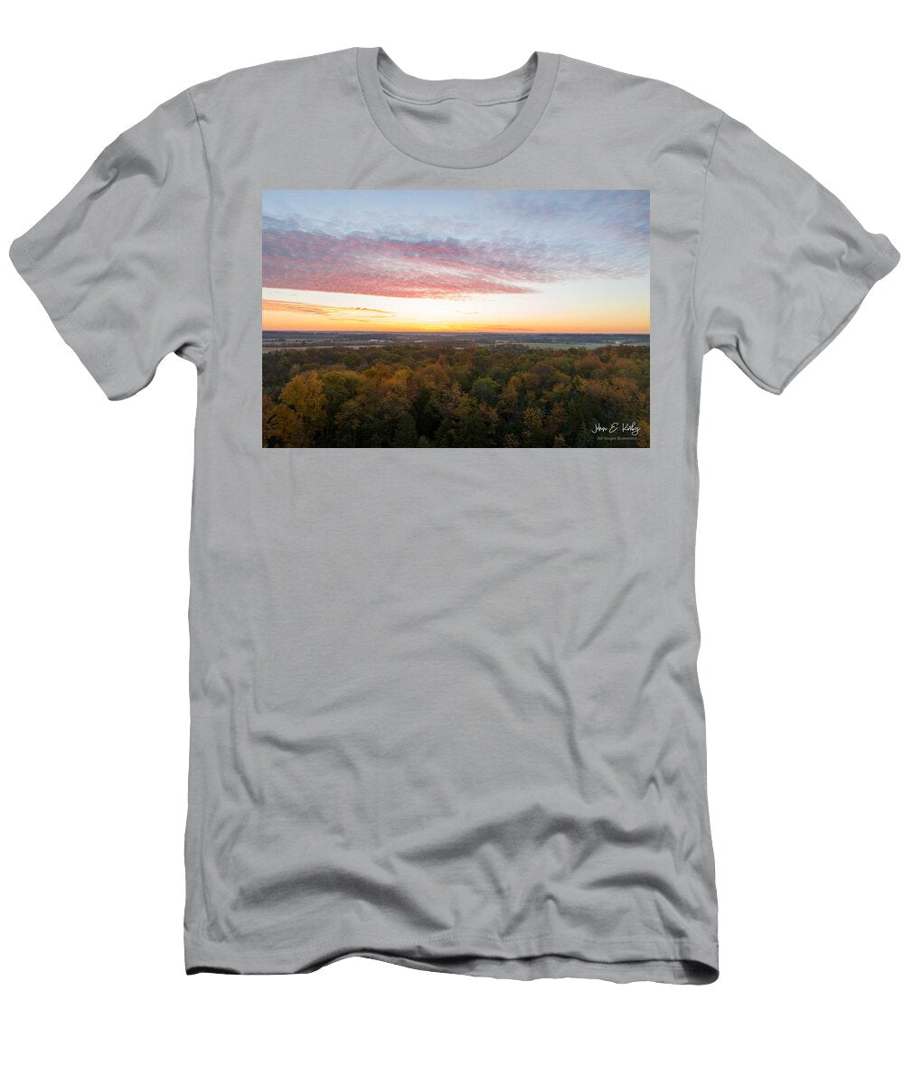 Fall Sunrise in the Lowland Section of the Piedmont Plateau John Kirby T-Shirt