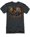 Family Bicycle Repair in Workshop Vincent Art Studio T-Shirt