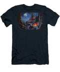 Fantasy Castle Amidst Lava Flows Raphael Terra T-Shirt