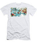 Fantasy Dessert Landscape Watercolor Fruits Sweet Berry Treats Waffle Maze Delicious Paths Sweet Esc Elmer Powers T-Shirt