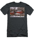 Farm Barn Winter in the Country Mike Savad T-Shirt