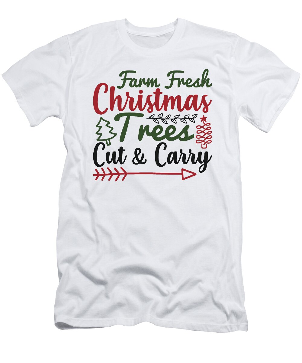 Farm Fresh Christmas Trees Cute and Carry Jacob Zelazny T-Shirt