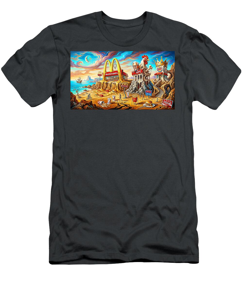 Fast Food in a Dali World 20260508f Wingsdomain Art and Photography T-Shirt
