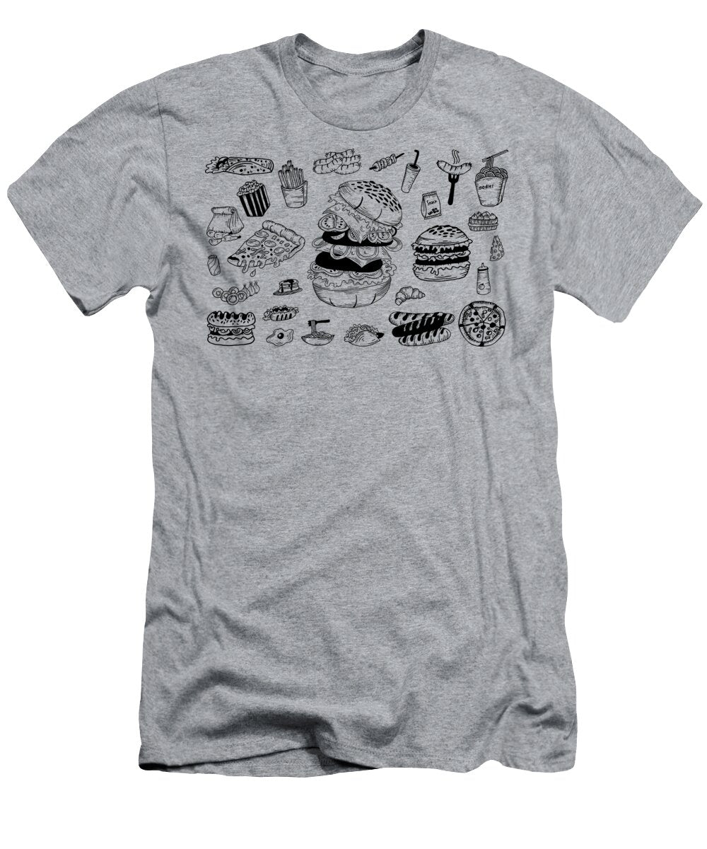 Fast Food Pattern Arkitekta Art T-Shirt