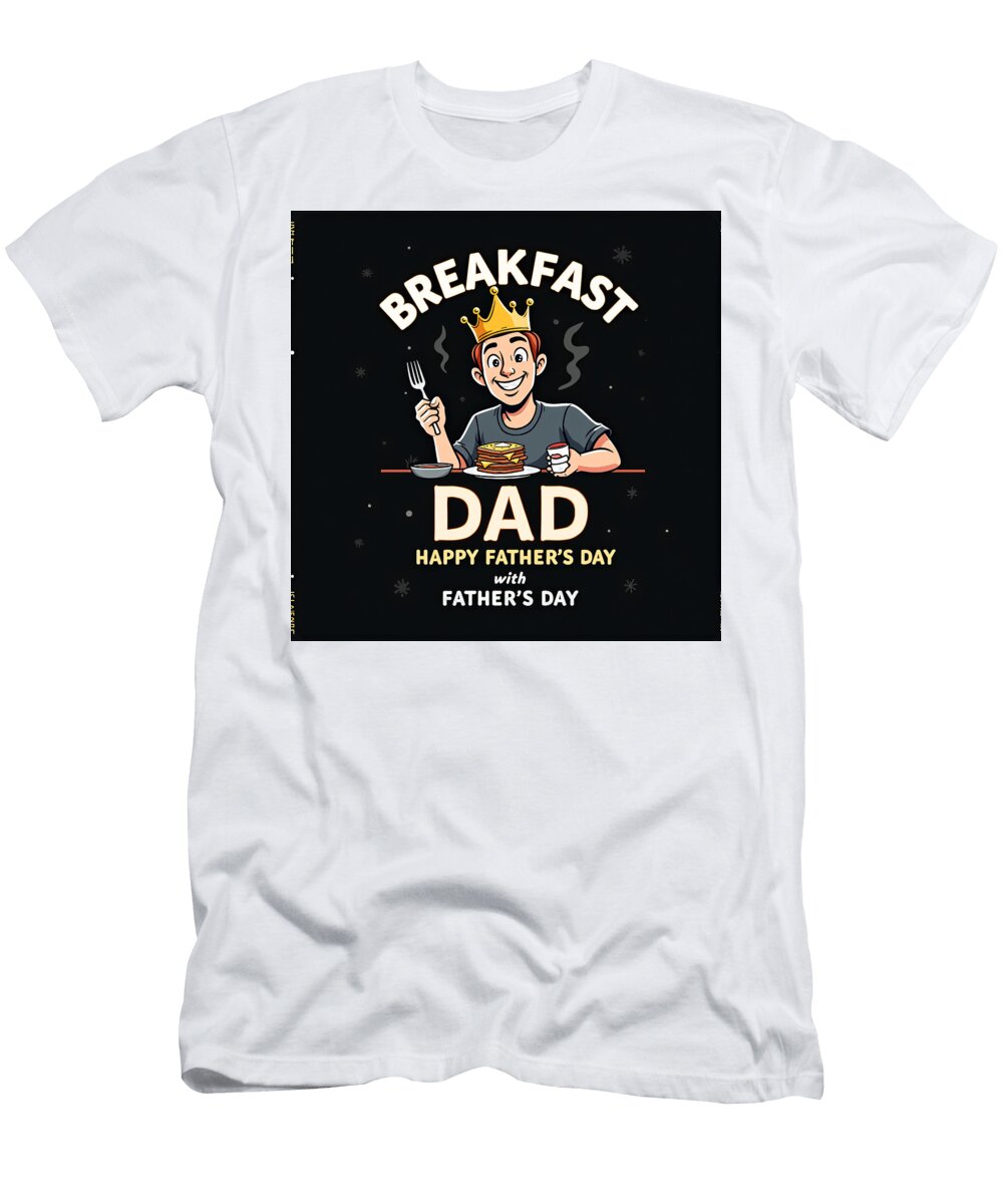 Fathers Day Breakfast Cartoon Ritchie Sonam T-Shirt