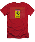 Ferrari Badge on Red Dave Koontz T-Shirt