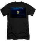 Ferrari Shield on Blue Dave Koontz T-Shirt