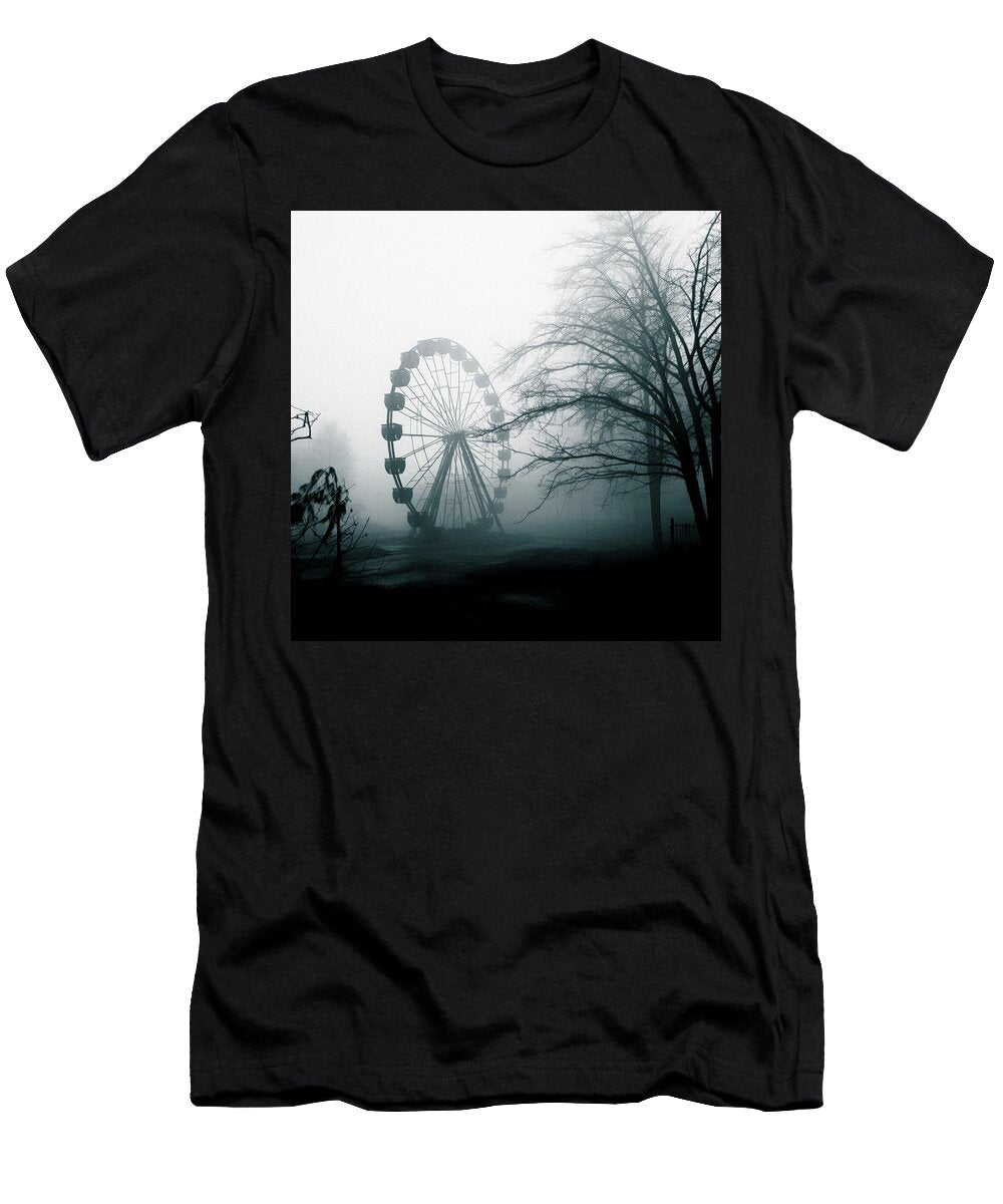Ferris Wheel in Park Fog Yo Pedro T-Shirt