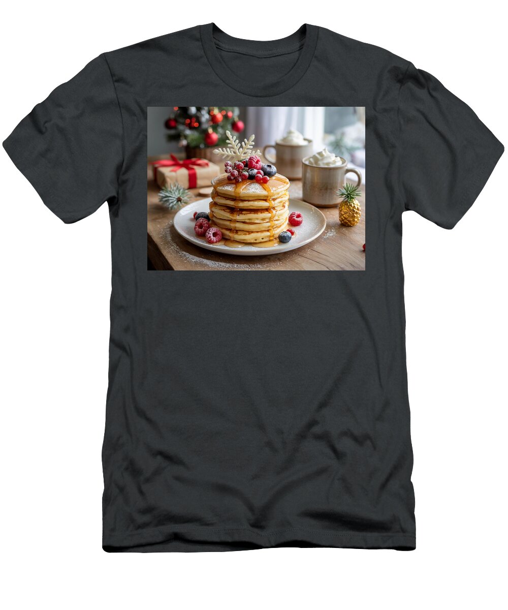 Festive Pancakes with Berries and Syrup Joanna Redesiuk T-Shirt