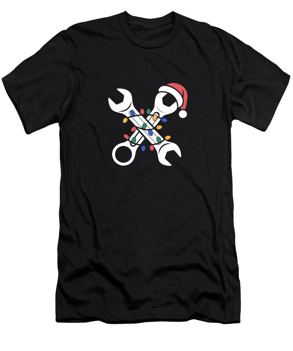 Festive Wrenches with Santa Hat Joanna Redesiuk T-Shirt