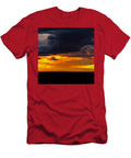 Fiery Sunset Over Dark Clouds Mario G Rivera T-Shirt