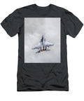 Fighter Jet Ascending Among Clouds Wes and Dotty Weber T-Shirt