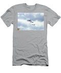 Fighter Jet Planes in Cloudy Sky Dennis Casey T-Shirt