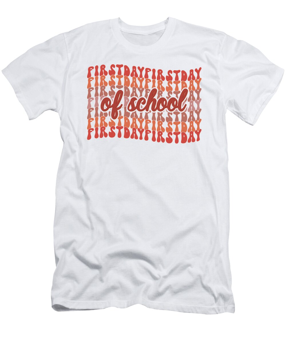 First Day of School Retro Vintage Art Licensed Art T-Shirt