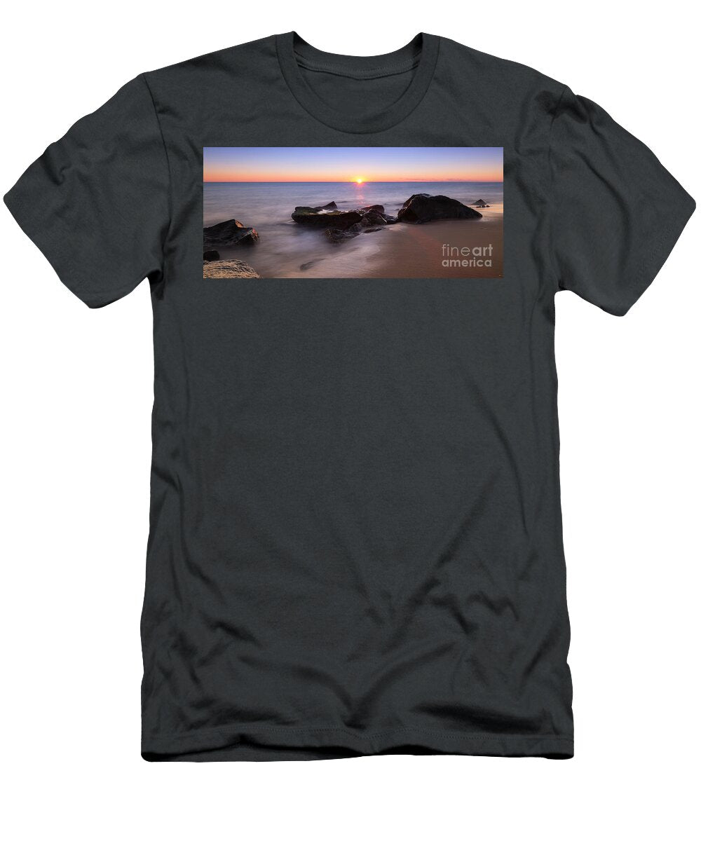 First Light At Sandy Hook Nj Pano Michael Ver Sprill T-Shirt