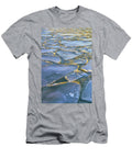 First Rays of Sunlight Touch Edges of Pancake Ice James Brey T-Shirt