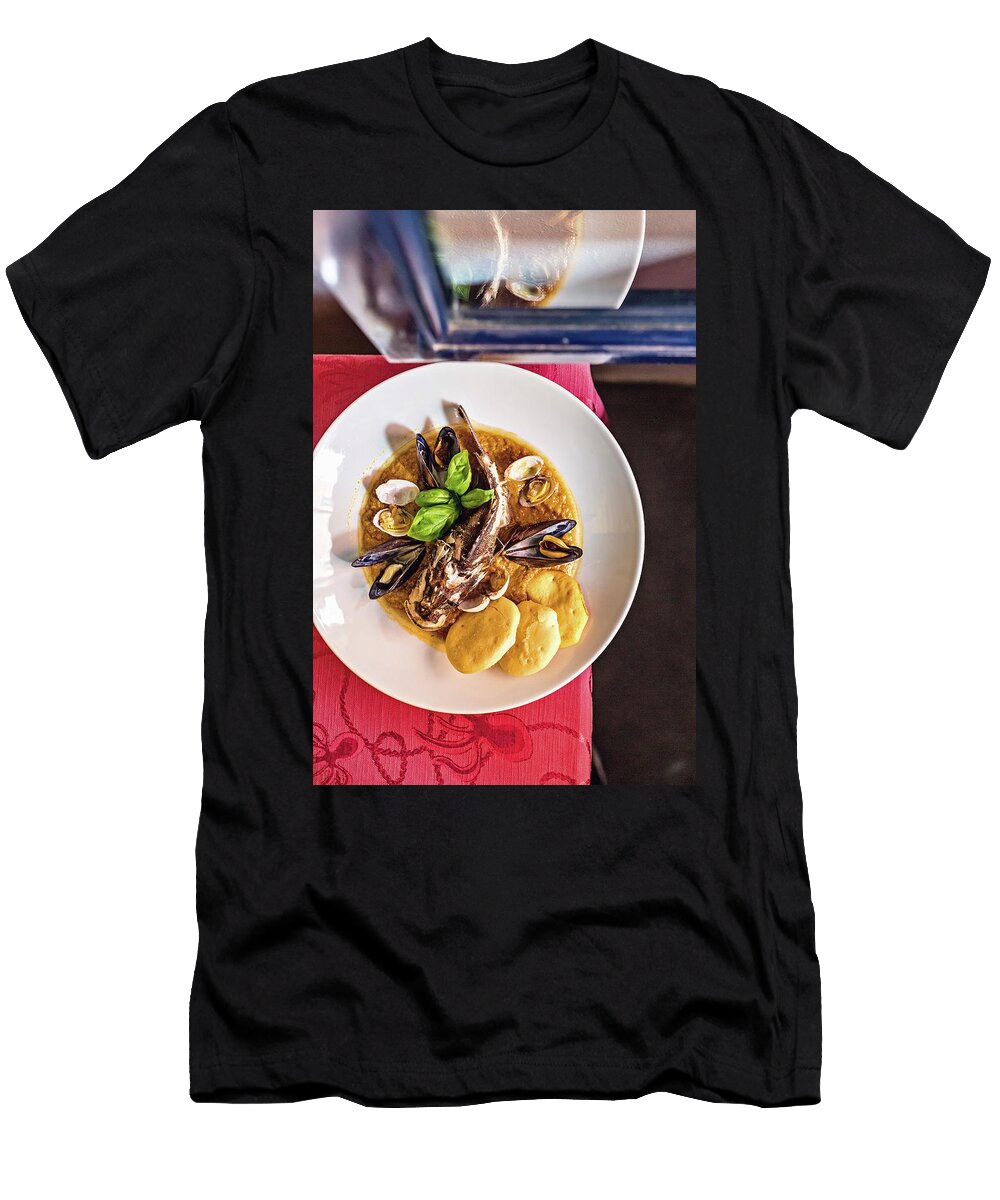 Fish Soup At the Restaurant Polpo Mario Sestri Levante Liguria Italy Jalag Andrea Di Lorenzo T-Shirt