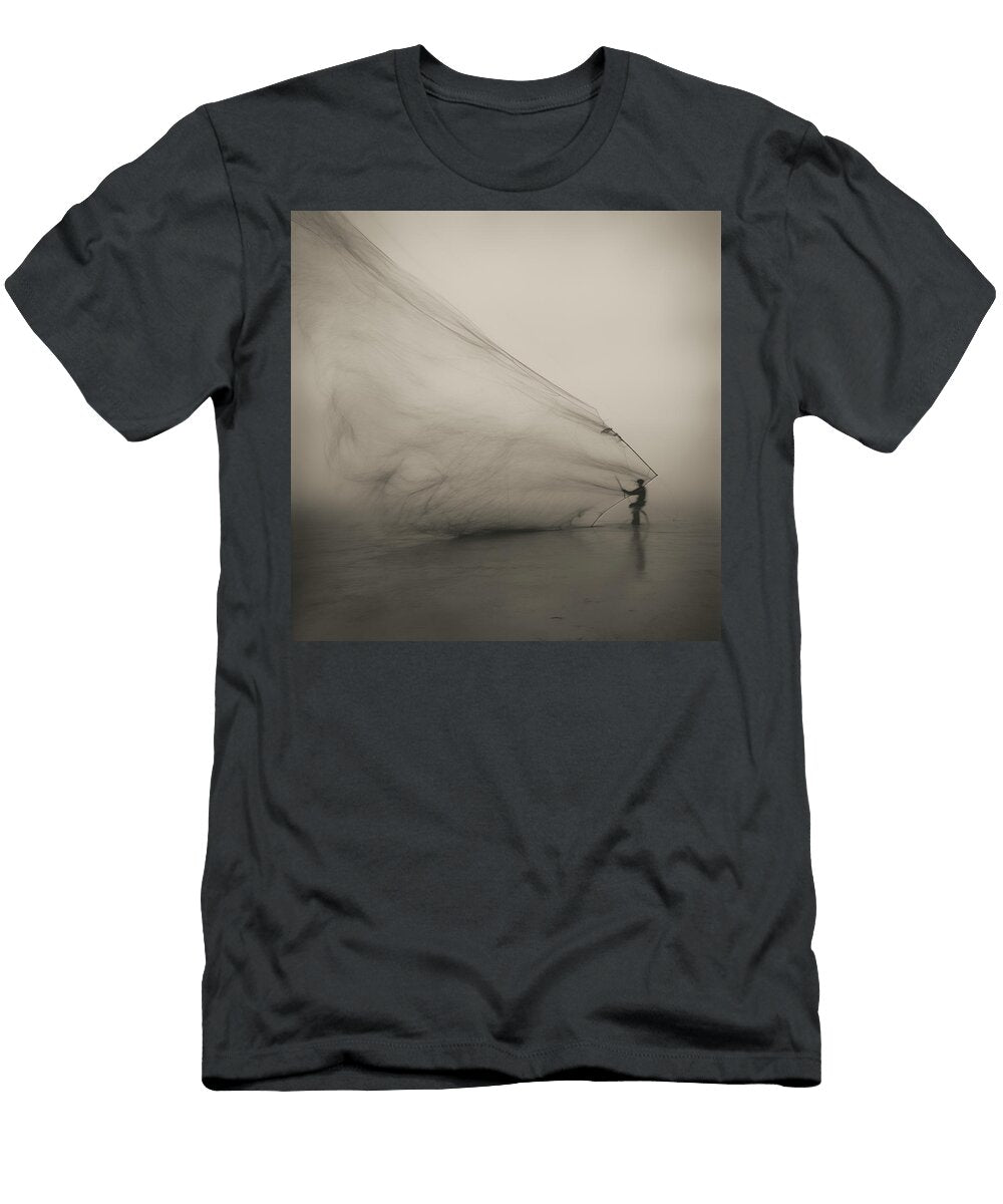 Fisherman Works a Giant Fishing Net Yo Pedro T-Shirt