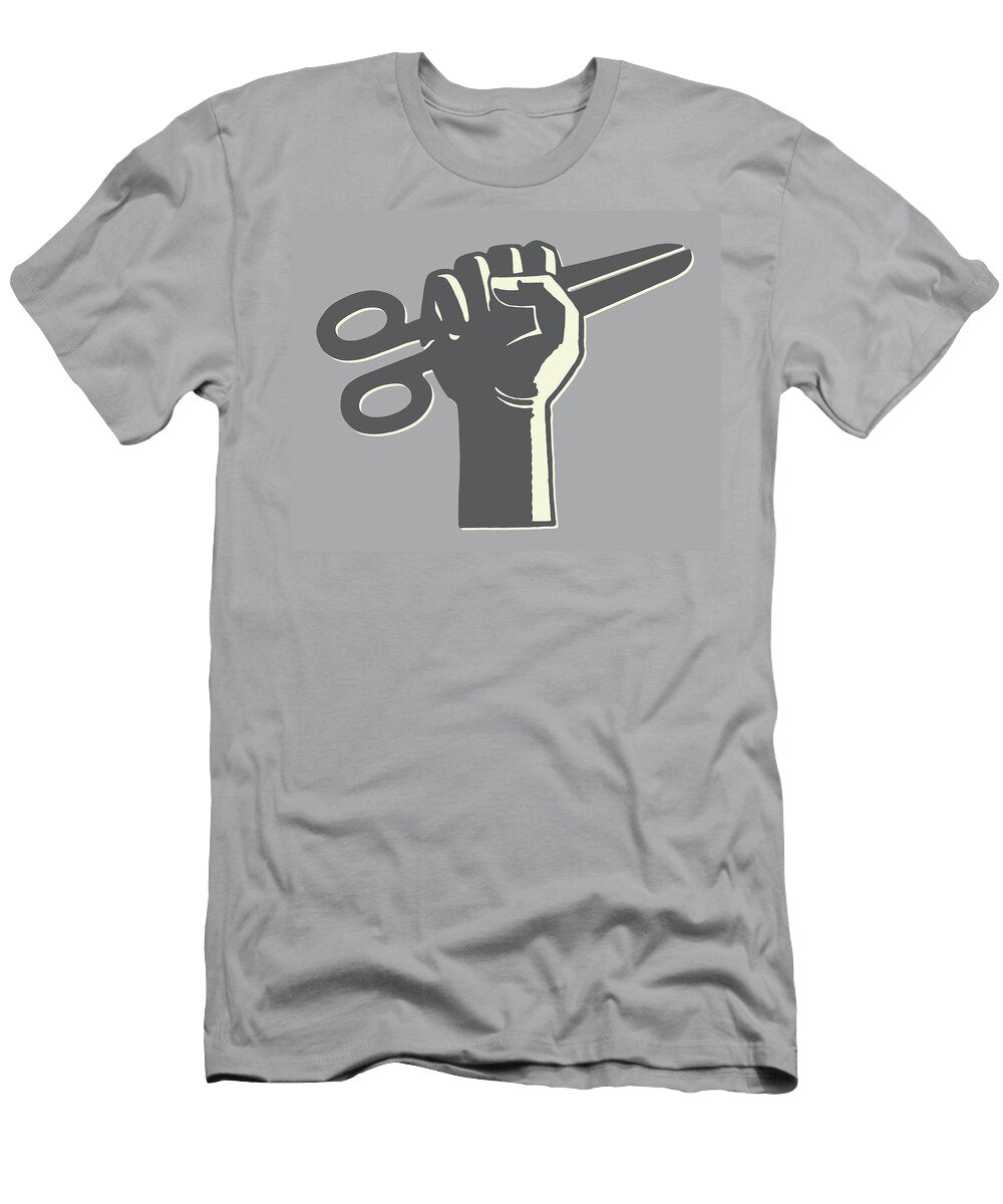 Fist Clenching Scissors Csa Images T-Shirt