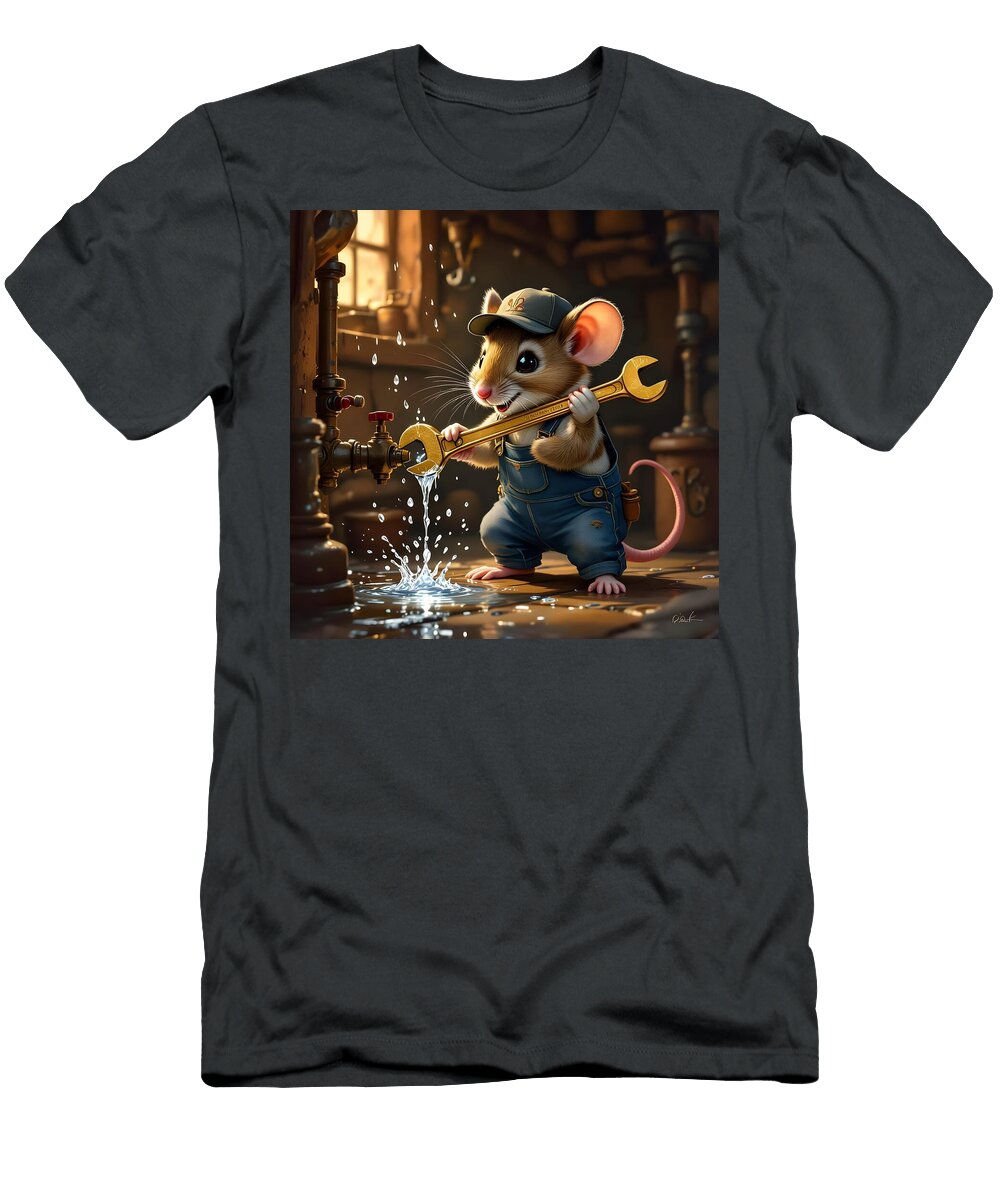 Fixin the Leak Michael Perzel T-Shirt