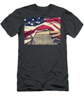 Flag of the USA on Wood Andreas Berheide T-Shirt