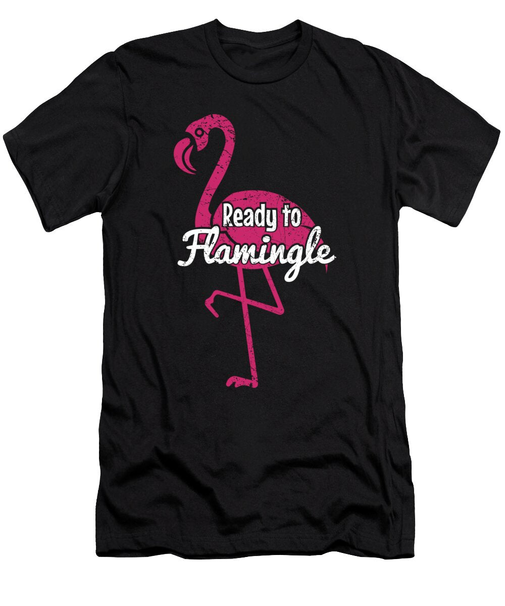 Flamingo Ready to Flamingle Gift Haselshirt T-Shirt