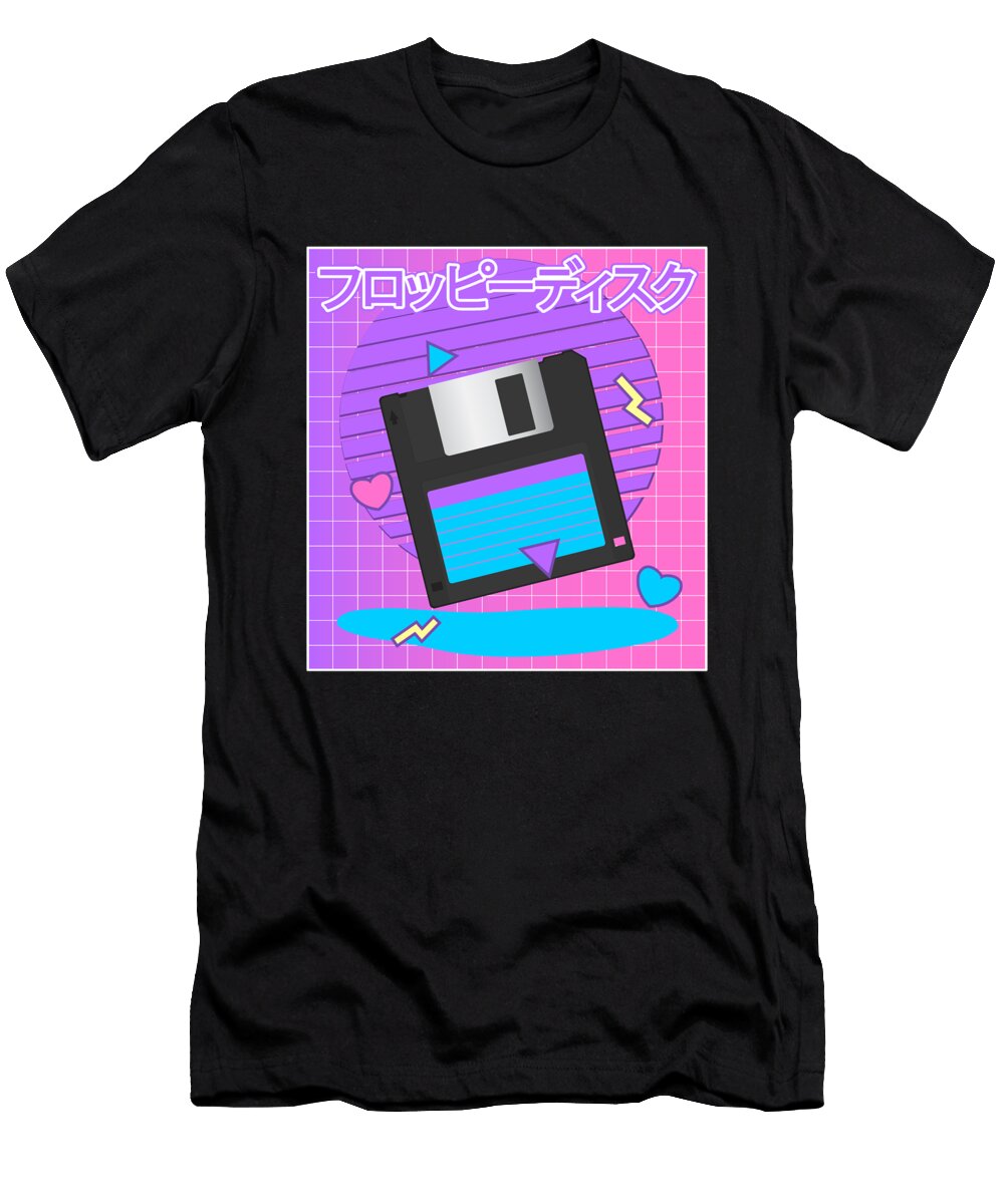 Floppy Disk 80s 90s It Japanese Aesthetic Bastav T-Shirt