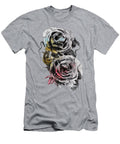 Floral Series Rosa Chinensis Realistic Roses Drawing Marco Paludet T-Shirt
