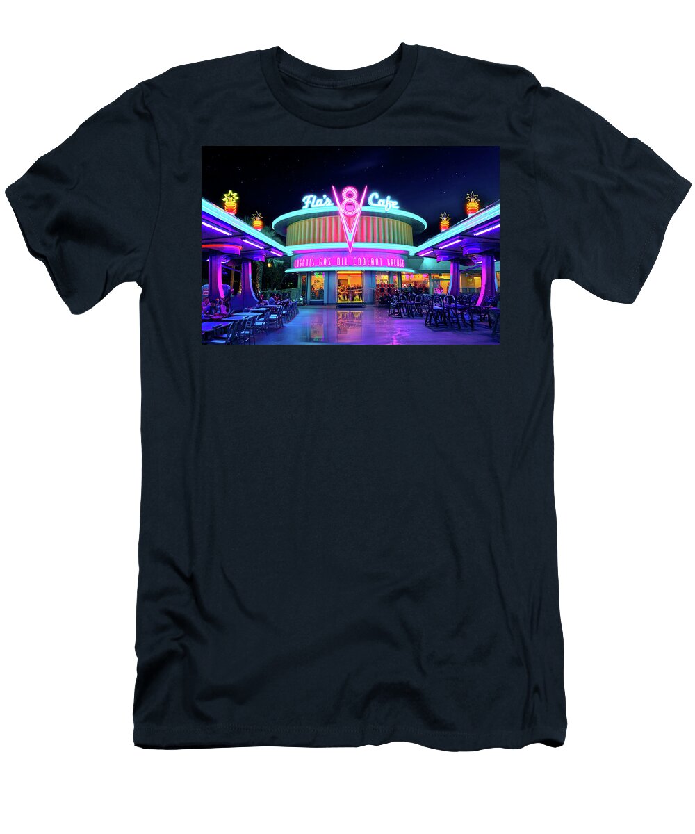 Flos V8 Cafe At Radiator Springs Mark Andrew Thomas T-Shirt