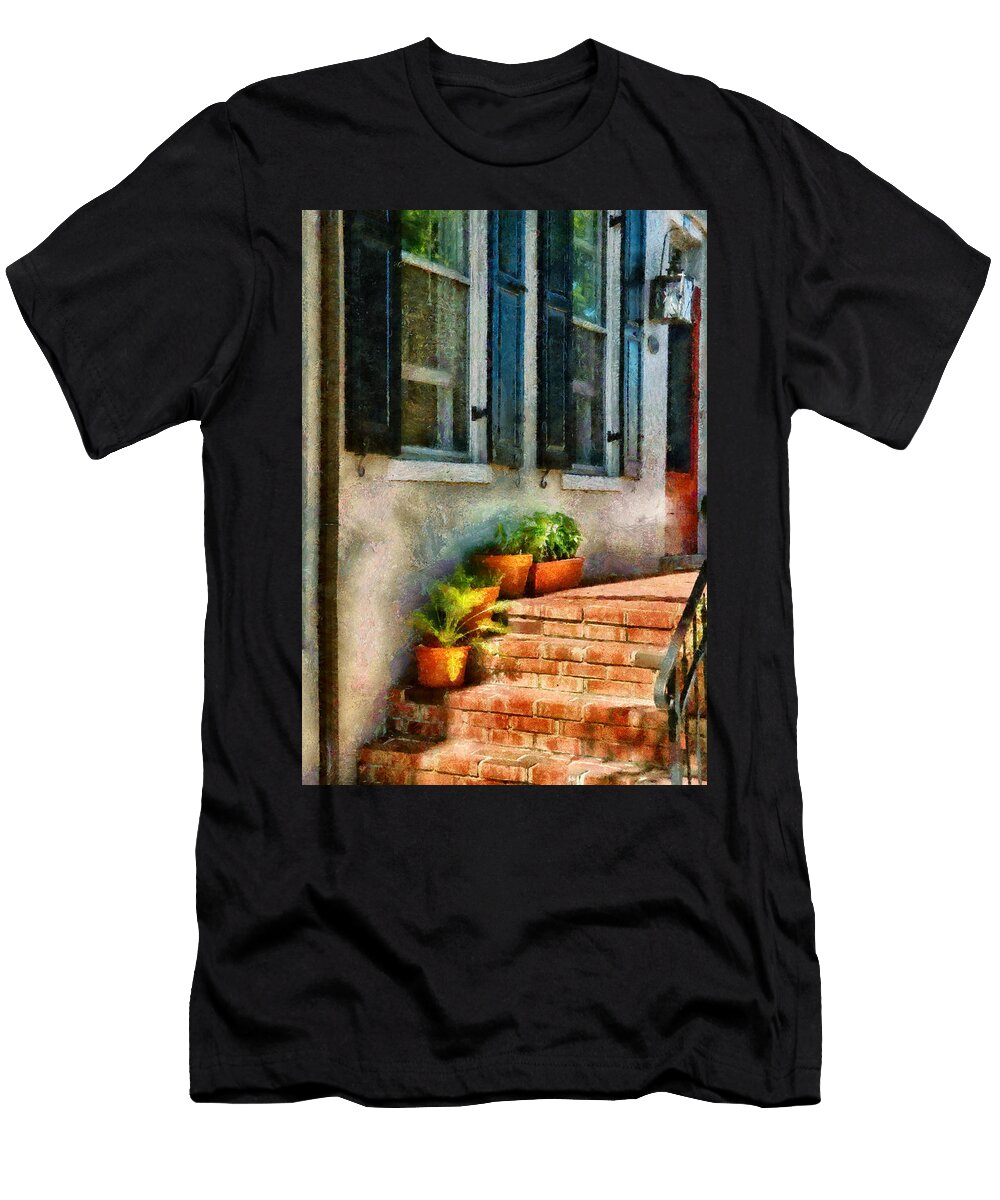 Flower Plants the Stoop Mike Savad T-Shirt