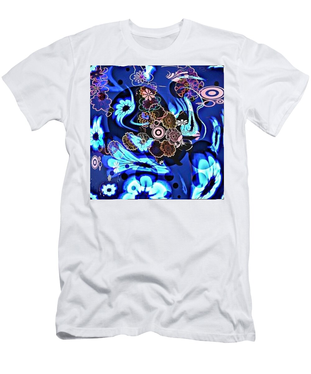 Flower Power Trip Abstractie Marco De Mooy T-Shirt