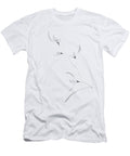 Flowers of Wild Orchids Japanese Sumie Zen Floral Monochrome Fine Art Painting Art Print Awen Fine Art Prints T-Shirt