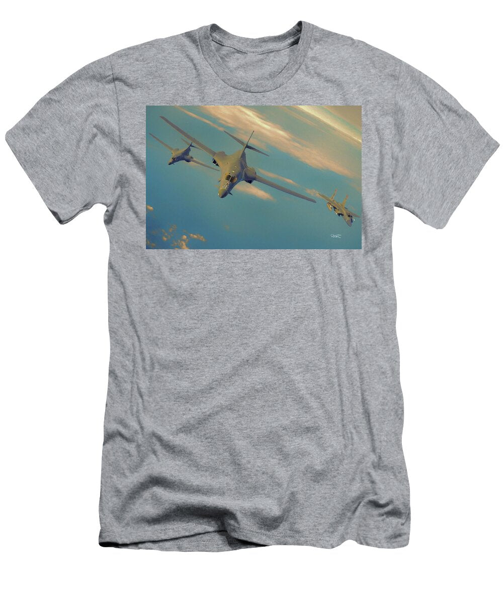Flying with an Eagle David Luebbert T-Shirt