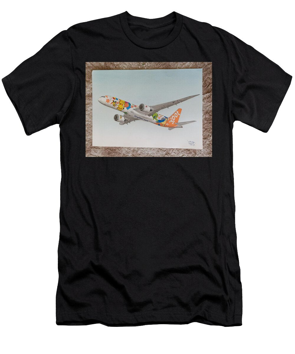 Flyscoot Airline Pikachu Jet Wellington Nogueira T-Shirt