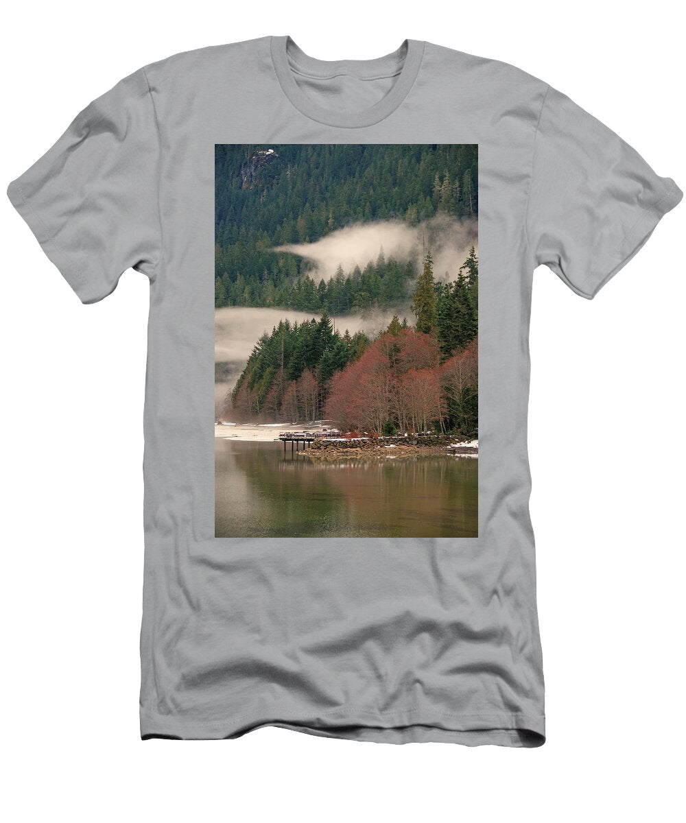 Fog Over Diablo Lake Curt Remington T-Shirt
