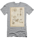 Folio F 10v Codex Madrid I Ms 8937 Treaty of Statics and Mechanics 192 Folios with 384 Pag Leonardo Da Vinci 1452 1519 T-Shirt