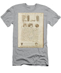 Folio F 85r Codex Madrid I Ms 8937 Treaty of Statics and Mechanics 192 Folios with 384 Pag Leonardo Da Vinci 1452 1519 T-Shirt