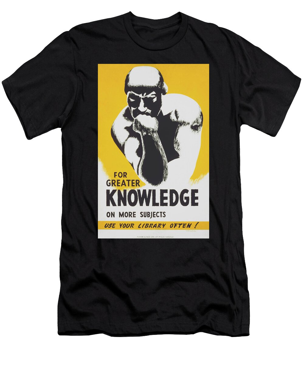 For Greater Knowledge Use Your Library Often Wpa 1940 War Is Hell Store T-Shirt