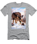 Foraging Deer Soft Winter Sky Mario Zedog T-Shirt