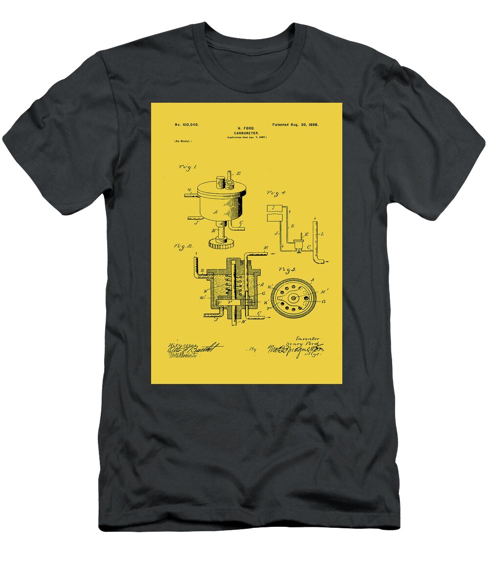 Ford Carburetor Gold Howard Roberts T-Shirt