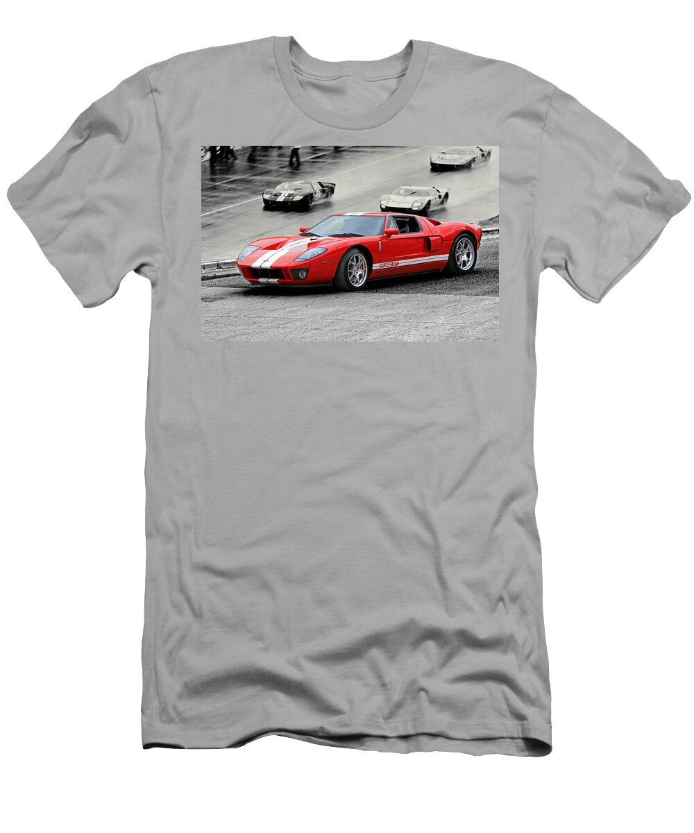 Ford Gt and Gt40 1966 Le Mans Win Christopher Mckenzie T-Shirt