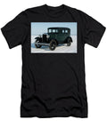 Ford Model a Tudor Sedan on a Frozen Prairie Lake in Winter Cathy Anderson T-Shirt