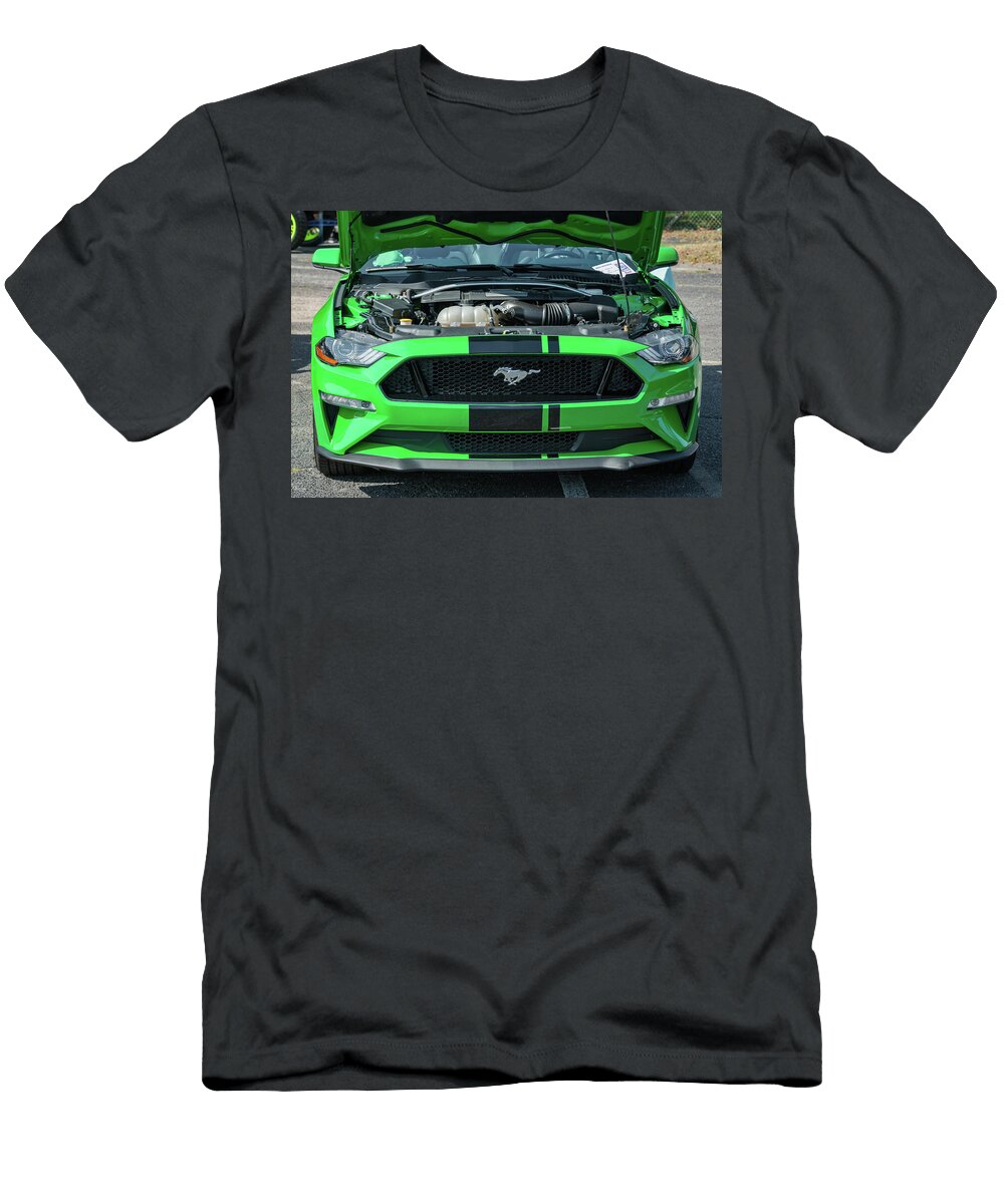 Ford Mustang Gt in Need for Green Engine and Performance in Augusta Ga John Kirkland T-Shirt