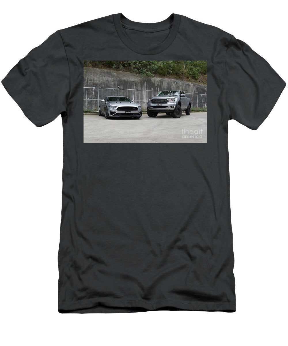 Ford Mustang Roush Stage 3 50l Supercharged V8 Gray Roush Ford Ranger Double Cab V6 Ecoboost Vladyslav Shapovalenko T-Shirt