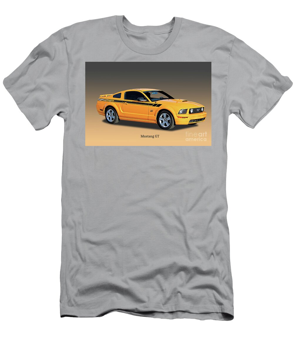 Ford Sleek Mustang Champion Gt Nick Gray T-Shirt