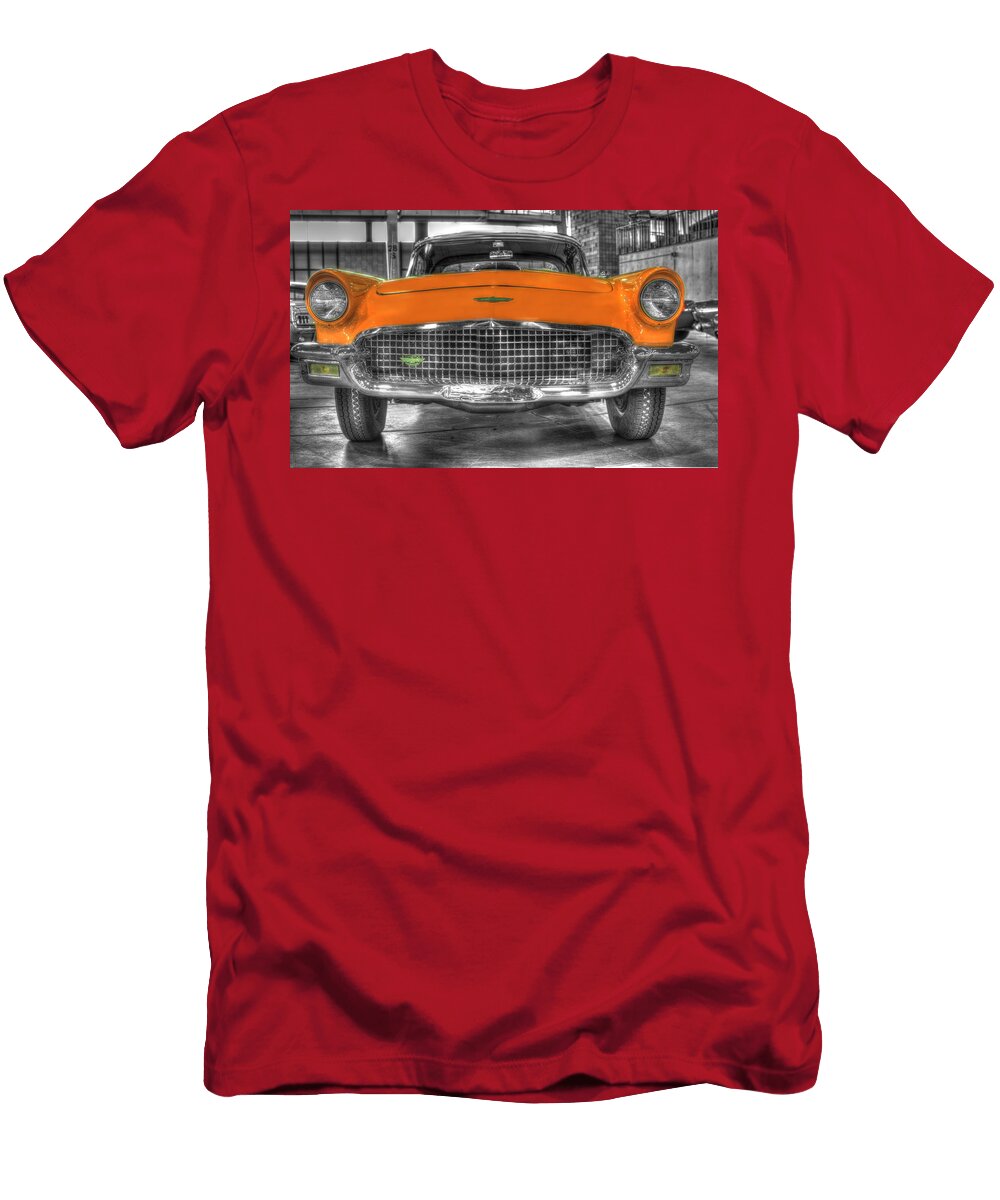 Ford Thunderbird Convertable Orange 2 John Straton T-Shirt