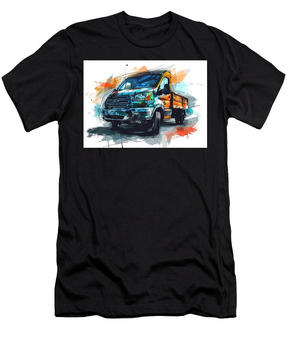 Ford Transit Chassis Cab Auto Vibrant Colors Clark Leffler T-Shirt